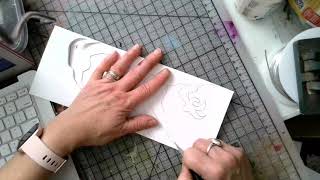 Cutting and creating a multilayer stencil