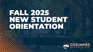 FALL 2025 CRC Virtual New Student Orientation