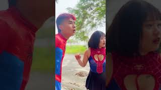 Spider Man Uses Thor Hammer To Transform Beautiful Spider Girl And Stupid Joker