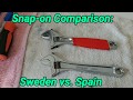 Snap-on vs. Snap-on?! Yes, Really. (Made in Sweden vs. Spain Tool Comparison)