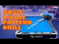 Basic 9-ball pattern drill for all levels.