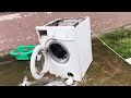 self destructing wa50065 soaking wet rolled up towels vs gorenje washing machine gone crazy