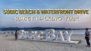 Subic Bay Beach \u0026 Waterfront Drive Sunset Walking Tour | Subic, Zambales