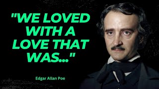 31 Mysterious Edgar Allan Poe Quotes @wisequotesenglish
