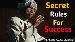 APJ Abdul Kalam Motivational Quotes|| Secret Rules for Success ||Life Status || Inspirational Quotes