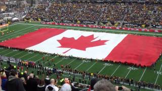 O Canada at Tim Horton's Field