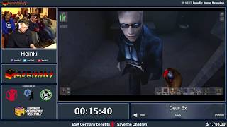 #ESAGermany17 Speedruns - Deus Ex [Any%] by Heinki in 42:43