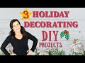 🌟3 HOLIDAY DIY PROJECTS | Christmas Decorations | THRIFT • Repurpose • Redesign🎄