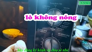 lò vi sóng không nóng