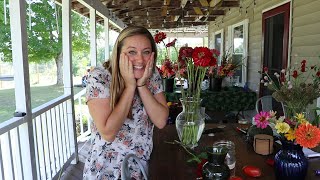 Guess What Flower Friends!?! : Double Trouble Bouquet Bar : Grandparents Visit Porch