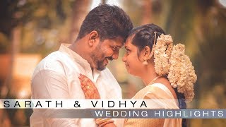 Sarath & Vidhya Kerala Hindhu Wedding Highlight 2019