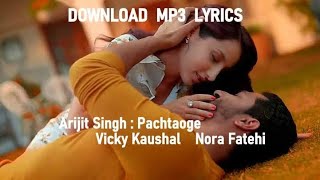 Pachtaoge - Arijit Singh Mp3 Song Download 320Kbps | PagalSongs