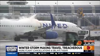 Winter storm across US causing Sky Harbor flight delays