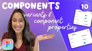 Figma Components | Master Variants and Component Properties in 26 minutes. Figma Reusable Assets