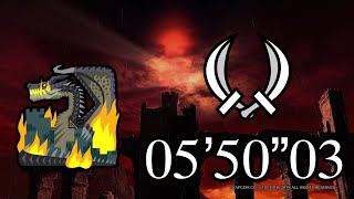 【MHWI:PS5】伝説の黒龍 ミラボレアス 双剣 ソロ（火事場極意）05'50\