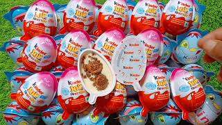 100 yummy kinder surprise Eggs Toys opening - A Lot of kinder joy chocolate ASMR#kinderboy #asmr