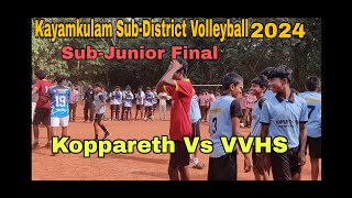 Kayamkulam Sub-District Schools Volleyball Match Finals 2024💫🔥 #kerala #volleyball #video #shorts