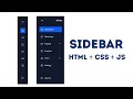 Creating a Dynamic Sidebar with HTML, CSS, and JavaScript | YouTube Tutorial