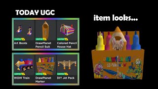 Free Limited UGC🔔BIC DrawPlanet 6 drawing items🔔