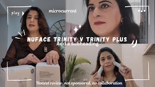 Nuface Trinity V Trinity Plus Microcurrent Devices| NOT SPONSORED REVIEW | Simply Samina