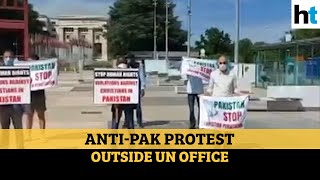 Watch: Protest outside UN office against persecution of Christians in Pakistan