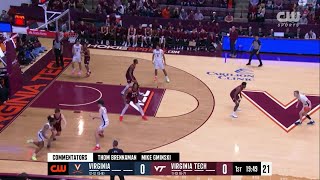 MEN'S BASKETBALL - Virginia at Virginia Tech Highlights