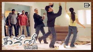 Ghajini Tamil Movie | Scenes | Pradeep Rawt Beat Suriya & Asin