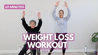 Senior Weight Loss: 10-Minute HIIT Walking Workout