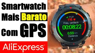 REVIEW COM TESTE DE GPS SMARTWATCH K37 NEW H NAVE! O MAIS BARATO COM GPS DO ALIEXPRESS!