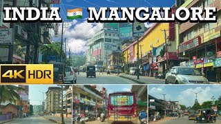 {4K-HDR} Travel To India 🇮🇳 || Downtown || Drive in India || Mangalore || Mangaluru || Driving