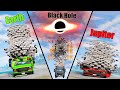 Gravity Difference #10 - Earth, Pluto, Jupiter, Mars, Black Hole - Beamng drive