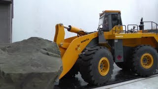 RC KOMATSU l STRONG RC  WHEEL LOADER l  HEAVY LOAD 40 TONS STONE l HEAVY RC l RC LIVE ACTION