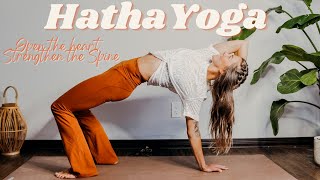 HATHA YOGA*  Gentle Energizing Yoga Flow to Open the Chest and Strengthen the Back Body! 30 Minute