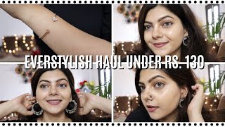 EverStylish Jewelry Haul! Everything below Rs.130 🤑 | Divya Singh