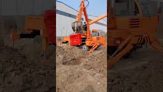 like with the car to dig#Tipping bucket dump truck#The driver of the world excavator is king P-3182