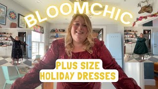 BLOOMCHIC PLUS SIZE TRY ON HAUL - HOLIDAY DRESSES