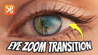 How to Make Eye Zoom Transition in YouCut?👁️🌊🐬 | Video Editing Tutorial |