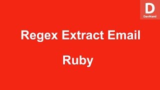 Selenium Ruby Regex Extract Email