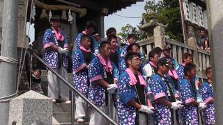 平成２２年上田八幡神社春祭り　小井だんじり唄前半　「元禄曽我物語」