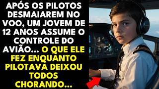 APÓS OS PILOTOS DESMAIAREM NO VOO, UM JOVEM DE 12 ANOS ASSUME O CONTROLE DO AVIÃO, O QUE ELE FEZ...