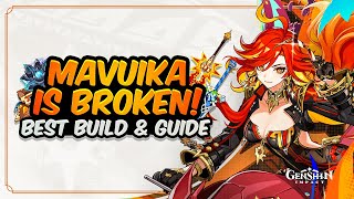 COMPLETE MAVUIKA GUIDE! Best Mavuika Build - Artifacts, Weapons, Teams \u0026 Showcase | Genshin Impact