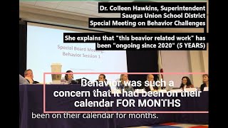 2025, Feb 5 - Dr. Hawkins Opening Remarks at Special Board Meeting (Behavior Challenges), SUSD