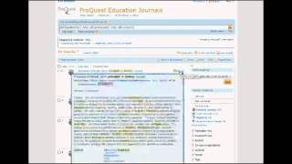 Education Library Database Searching