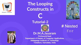 Loop Control Tutorial- 2 || Nested FOR Loop | Dr.M.A.Jayaram