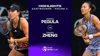 Jessica Pegula vs. Qinwen Zheng | 2023 Eastbourne Round 1 | WTA Match Highlights