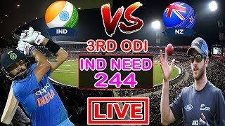 Live : India vs New Zealand 3rd ODI live score update, Ind vs nz ODI live cricket match today