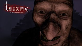 これは怖い... 北欧の夜の森で人喰い巨人が全力疾走してくるホラーゲーム【Unforgiving】#2