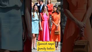 Spanish Royal ladies queen Letizia princess leonor princess infanta sofia queen sofia #shorts