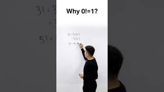 Why 0! = 1 ? | Why 0 factorial is equal to 1? #shorts
