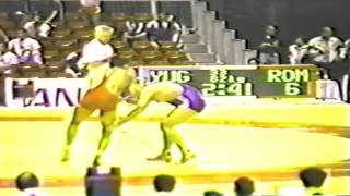 1990 Senior World Championships: 82 kg Nicolae Ghita (ROU) vs. Cedo Nikolovski (YUG)